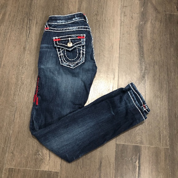 TRUE RELIGION HAND PICKED SKINNY RIPPED WOMENS JEANS - Picture 12 of 12